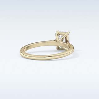 Stunning 1.02 CT Cathedral Solitaire Engagement Ring Featuring Emerald Moissanite