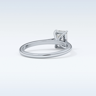 Stunning 1.02 CT Cathedral Solitaire Engagement Ring Featuring Emerald Moissanite