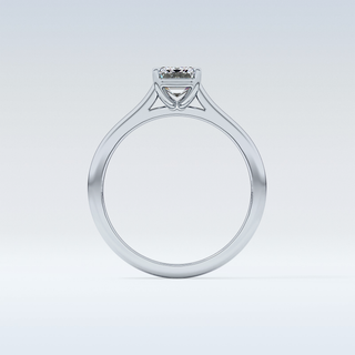 Stunning 1.02 CT Cathedral Solitaire Engagement Ring Featuring Emerald Moissanite