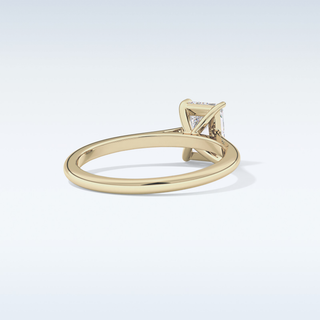 Stunning 1.21 CT Cathedral Solitaire Engagement Ring Featuring Radiant Moissanite
