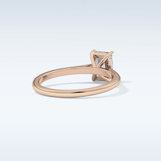 Stunning 1.21 CT Cathedral Solitaire Engagement Ring Featuring Radiant Moissanite