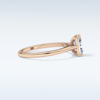 Stunning 1.21 CT Cathedral Solitaire Engagement Ring Featuring Radiant Moissanite