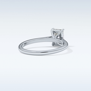 Stunning 1.21 CT Cathedral Solitaire Engagement Ring Featuring Radiant Moissanite
