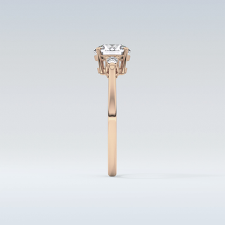 Elegant 1.03 CT Three Stones Engagement Ring Featuring Round Moissanite