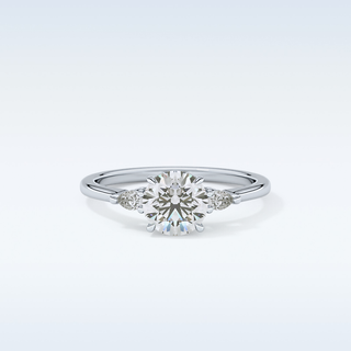 Elegant 1.03 CT Three Stones Engagement Ring Featuring Round Moissanite