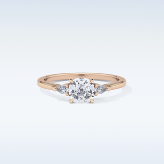 Elegant 0.95 CT Three Stones Engagement Ring Featuring Cushion Moissanite