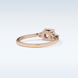 Elegant 0.95 CT Three Stones Engagement Ring Featuring Cushion Moissanite