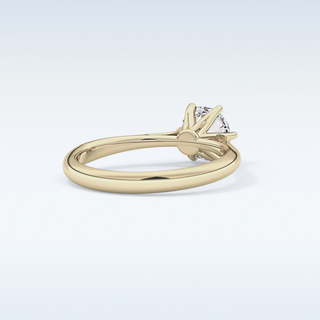 Stunning 1.03 CT Cathedral Solitaire Engagement Ring Featuring Round Moissanite