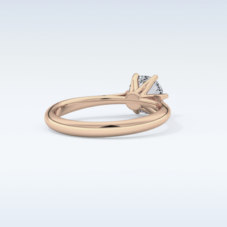 Stunning 1.03 CT Cathedral Solitaire Engagement Ring Featuring Round Moissanite