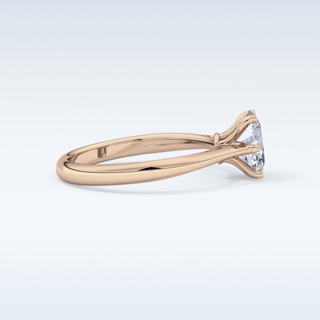 Stunning 1.0 CT Cathedral Solitaire Engagement Ring Featuring Oval Moissanite
