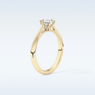 Stunning 1.13 CT Cathedral Solitaire Engagement Ring Featuring Cushion Moissanite