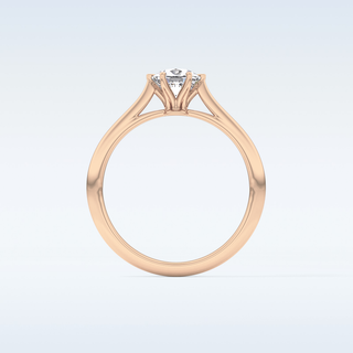 Stunning 1.13 CT Cathedral Solitaire Engagement Ring Featuring Cushion Moissanite
