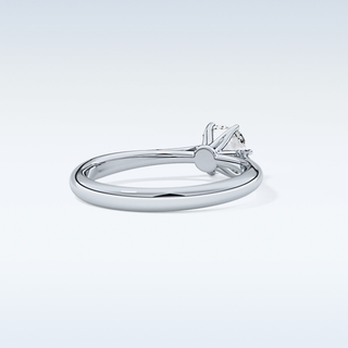 Stunning 1.13 CT Cathedral Solitaire Engagement Ring Featuring Cushion Moissanite