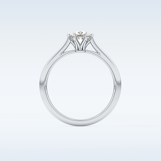 Stunning 1.13 CT Cathedral Solitaire Engagement Ring Featuring Cushion Moissanite