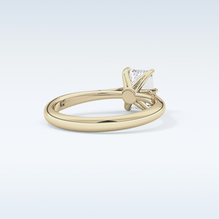 Stunning 1.02 CT Cathedral Solitaire Engagement Ring Featuring Emerald Moissanite