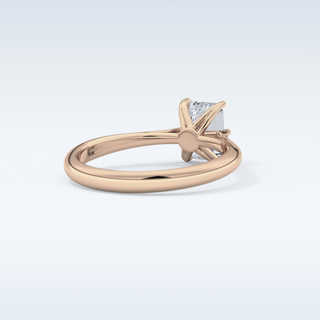 Stunning 1.02 CT Cathedral Solitaire Engagement Ring Featuring Emerald Moissanite
