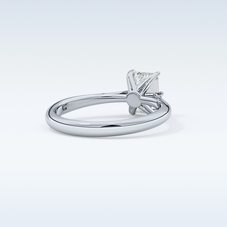 Stunning 1.02 CT Cathedral Solitaire Engagement Ring Featuring Emerald Moissanite