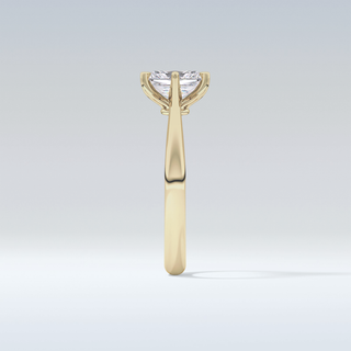 Stunning 1.21 CT Cathedral Solitaire Engagement Ring Featuring Radiant Moissanite