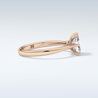 Stunning 1.21 CT Cathedral Solitaire Engagement Ring Featuring Radiant Moissanite