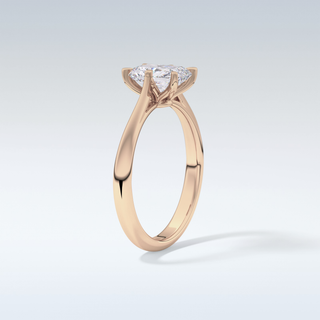 Stunning 1.21 CT Cathedral Solitaire Engagement Ring Featuring Radiant Moissanite