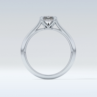 Stunning 1.21 CT Cathedral Solitaire Engagement Ring Featuring Radiant Moissanite