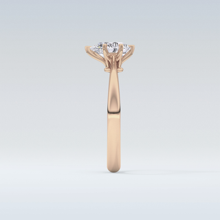 Stunning 0.93 CT Cathedral Solitaire Engagement Ring Featuring Pear Moissanite
