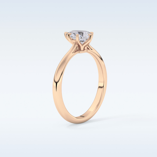 Stunning 0.93 CT Cathedral Solitaire Engagement Ring Featuring Pear Moissanite