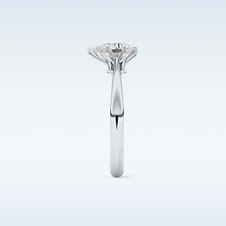 Stunning 0.93 CT Cathedral Solitaire Engagement Ring Featuring Pear Moissanite