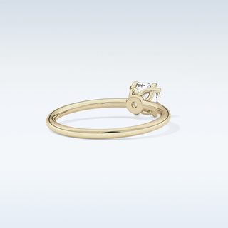1.04 CT Solitaire & Double Prongs Engagement Ring Featuring Cushion Moissanite