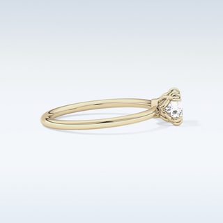 1.04 CT Solitaire & Double Prongs Engagement Ring Featuring Cushion Moissanite
