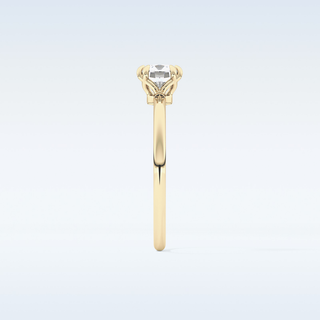 1.04 CT Solitaire & Double Prongs Engagement Ring Featuring Cushion Moissanite