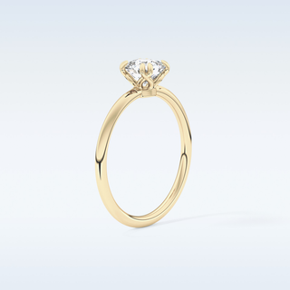 1.04 CT Solitaire & Double Prongs Engagement Ring Featuring Cushion Moissanite