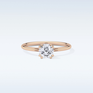 1.04 CT Solitaire & Double Prongs Engagement Ring Featuring Cushion Moissanite