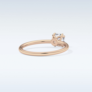 1.04 CT Solitaire & Double Prongs Engagement Ring Featuring Cushion Moissanite