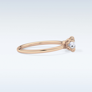1.04 CT Solitaire & Double Prongs Engagement Ring Featuring Cushion Moissanite