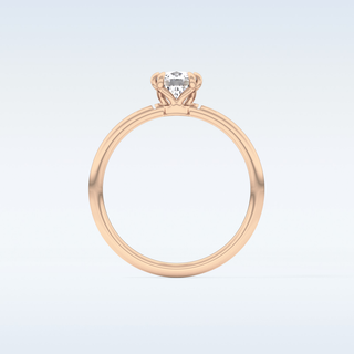 1.04 CT Solitaire & Double Prongs Engagement Ring Featuring Cushion Moissanite