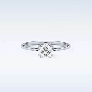 1.04 CT Solitaire & Double Prongs Engagement Ring Featuring Cushion Moissanite
