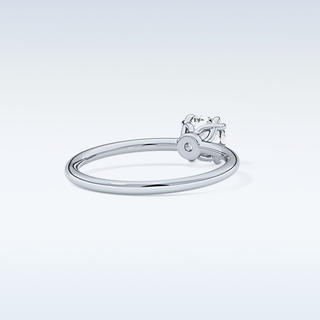 1.04 CT Solitaire & Double Prongs Engagement Ring Featuring Cushion Moissanite