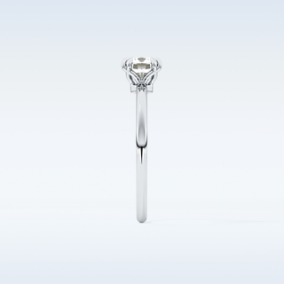1.04 CT Solitaire & Double Prongs Engagement Ring Featuring Cushion Moissanite