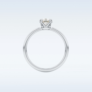 1.04 CT Solitaire & Double Prongs Engagement Ring Featuring Cushion Moissanite