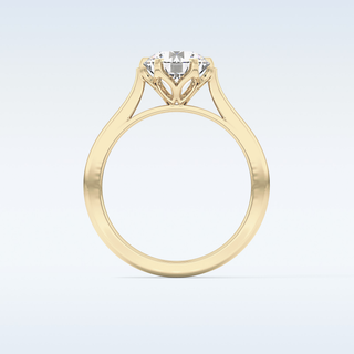 Stunning 1.62 CT Cathedral Solitaire Engagement Ring Featuring Round Moissanite