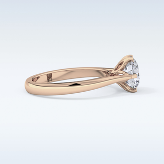 Stunning 1.62 CT Cathedral Solitaire Engagement Ring Featuring Round Moissanite