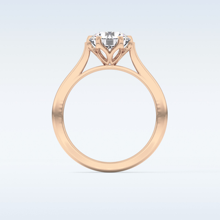 Stunning 1.62 CT Cathedral Solitaire Engagement Ring Featuring Round Moissanite