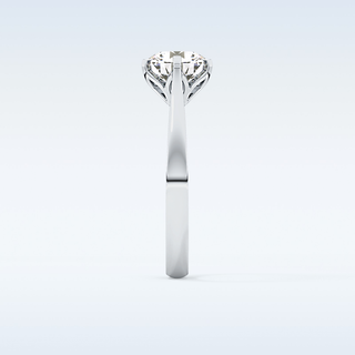Stunning 1.62 CT Cathedral Solitaire Engagement Ring Featuring Round Moissanite