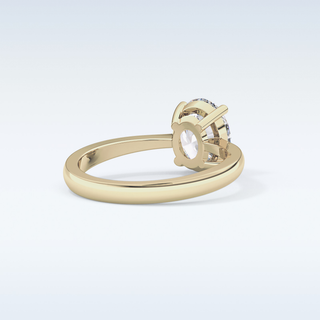 Stunning 1.67 CT Solitaire Engagement Ring Featuring Oval Moissanite