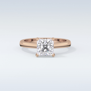 Stunning 1.72 CT Solitaire Engagement Ring Featuring Princess Moissanite