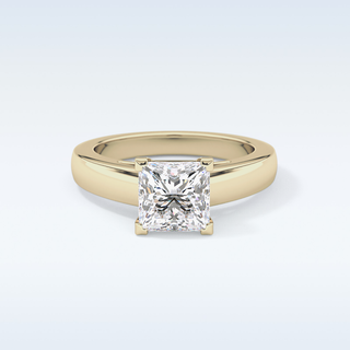Beautiful 2.15 CT Solitaire Engagement Ring Featuring Princess Moissanite