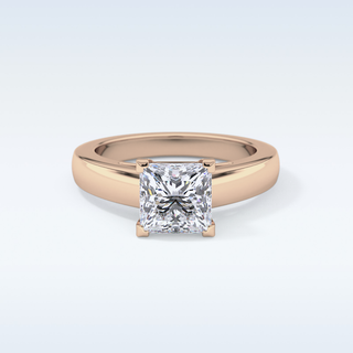 Beautiful 2.15 CT Solitaire Engagement Ring Featuring Princess Moissanite