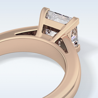 Beautiful 2.15 CT Solitaire Engagement Ring Featuring Princess Moissanite