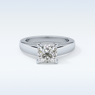 Beautiful 2.15 CT Solitaire Engagement Ring Featuring Princess Moissanite